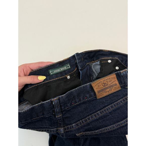 Ralph Lauren dark wash bootcut jeans - size 8 - Picture 3 of 9